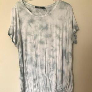 Pale Green tie dye blouse